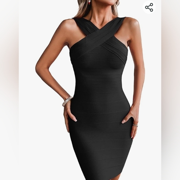 Dresses & Skirts - 👍NWOT Melion halter bandage cocktail dress